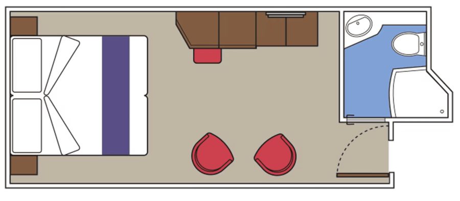 Внутренняя каюта (Interior) на MSC Lirica